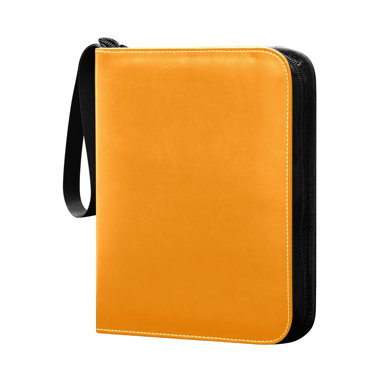 anページ Amazon.com: Dark Orange Card Binders 4 Pocket Trading Card Binder